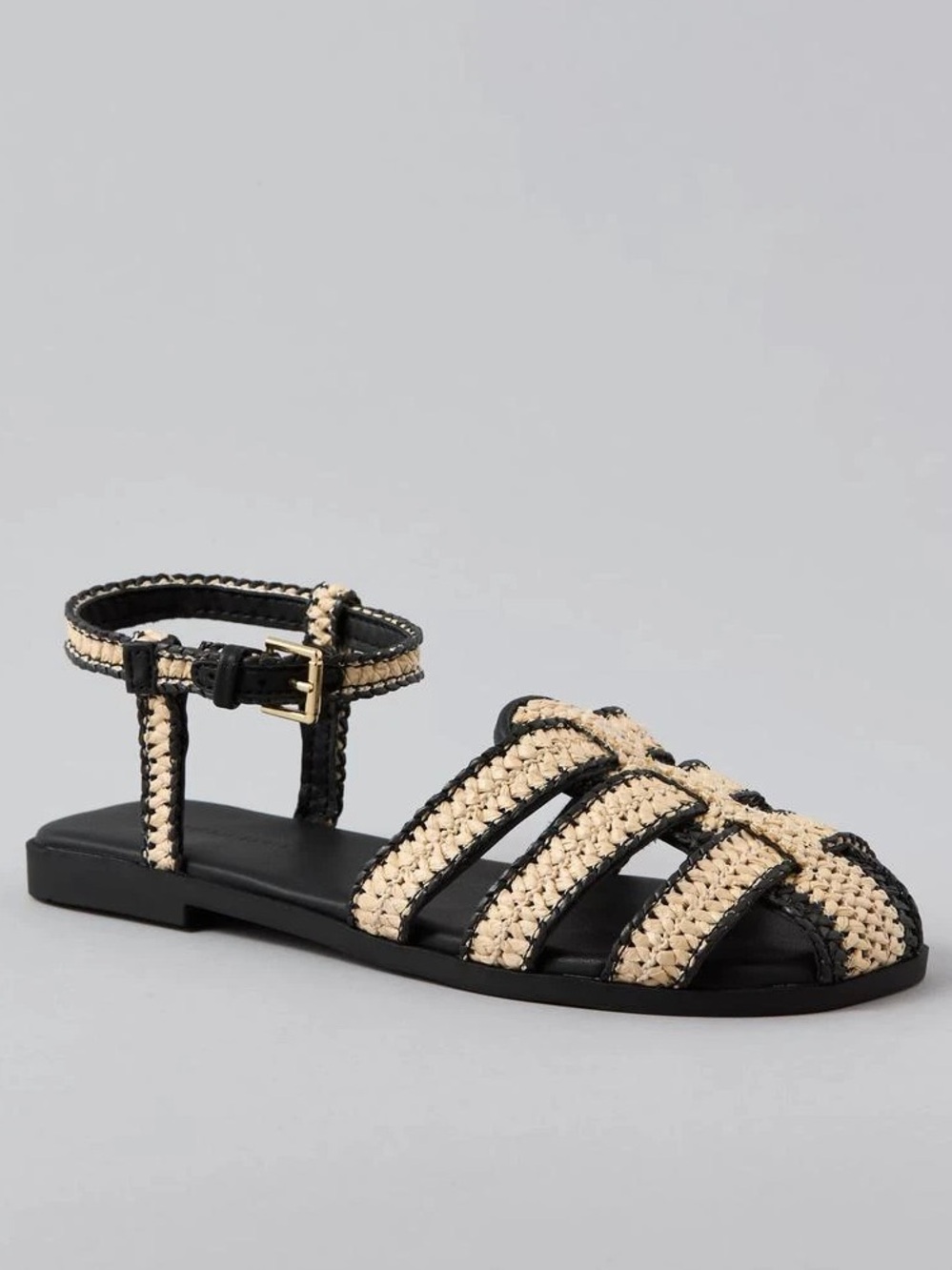 American Eagle Outfitters Raffia Fisherman Sandal Size 7 1/2